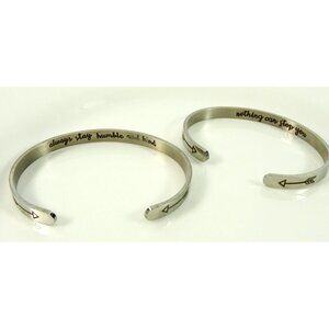 Inspirational Cuff Bracelets Stay Humble Kind Nothing Can Stop You